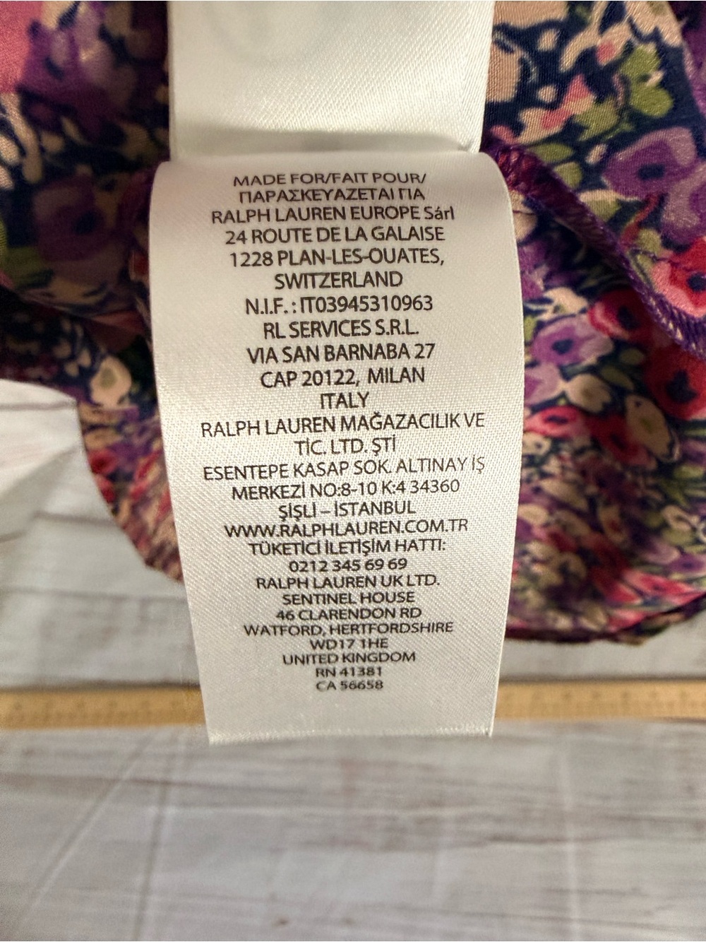 Lauren by Ralph Lauren Curve Zachari-Floral Classic Midi Shirt Dress Size 10P - Picture 8 of 16